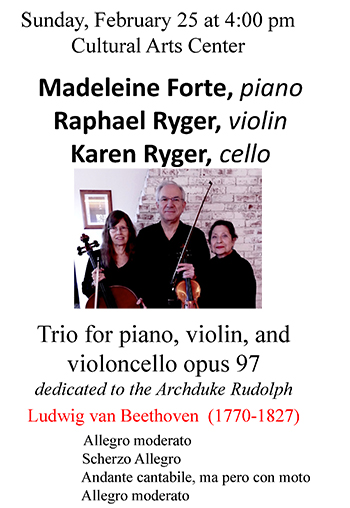 Feb 25, 2018 Trio Recital